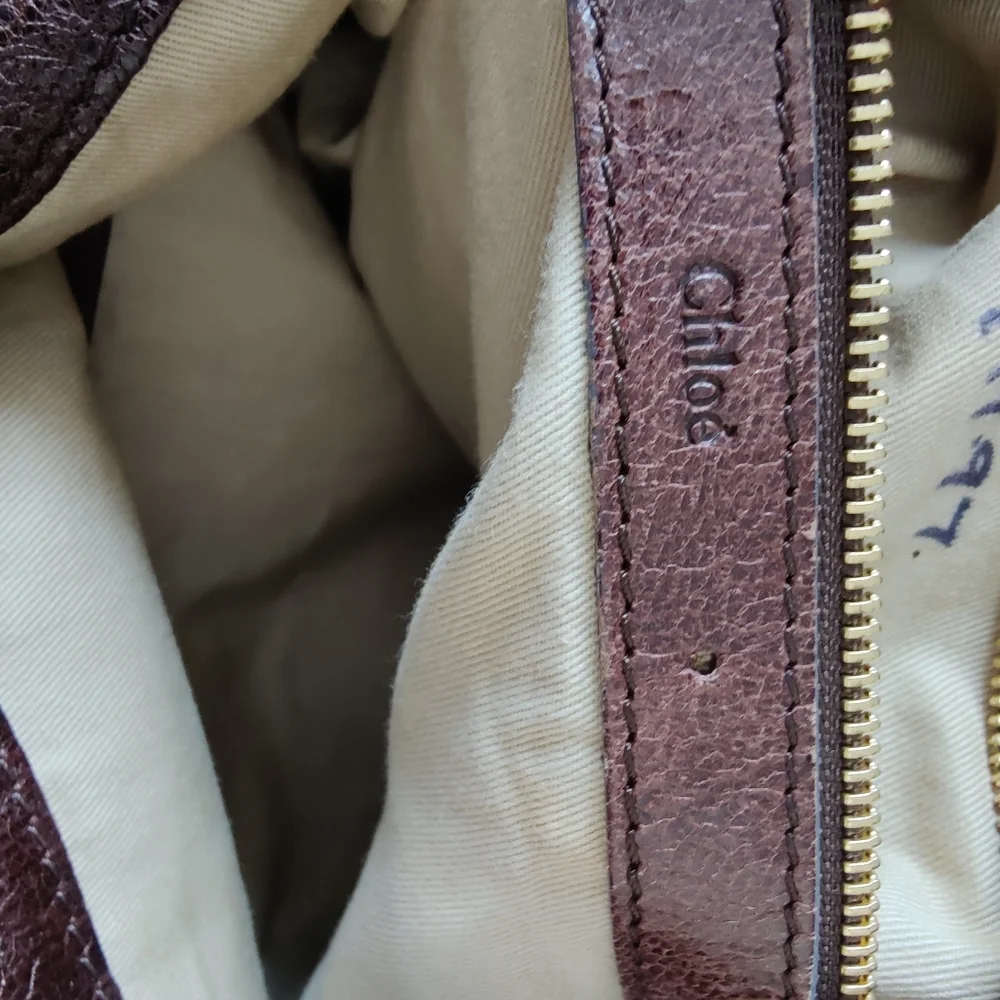 Chloe Lambskin Leather Heloise Large Hobo Satchel Bag